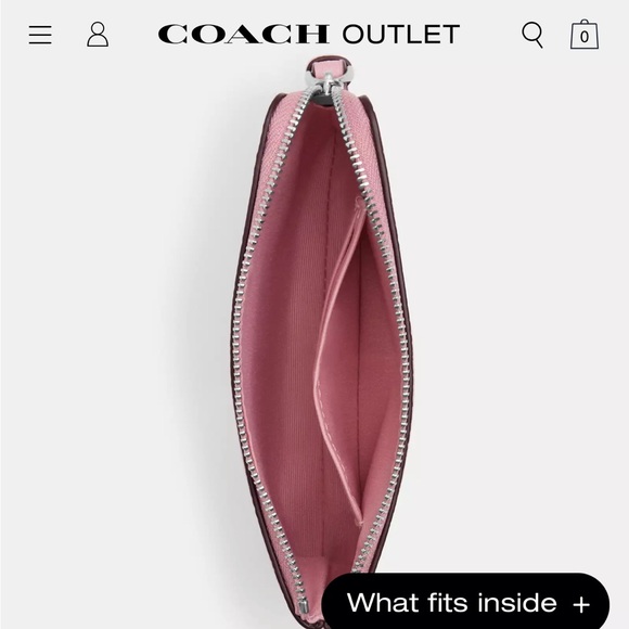 NWT COACH SUNDAE CORNER ZIP WRISTLET - Picture 2 of 3